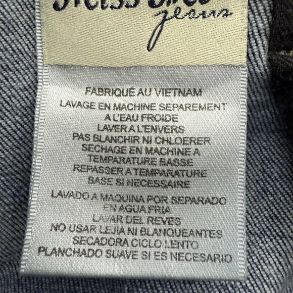 Miss Me Jeans Womens 33 Blue Mid Rise Boot Boho Embroidered Pockets Y2K Denim - Picture 11 of 12